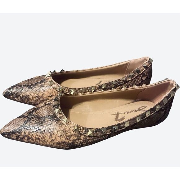 Seven7 Snakeskin Flats - Picture 2 of 8